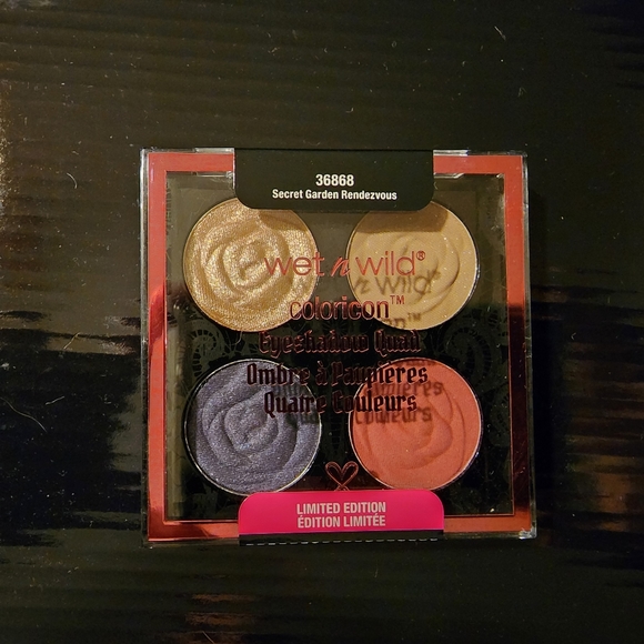 Wet n Wild Cosmetics limited edition Rebel Rose coloricon quads and PR box - Picture 3 of 7